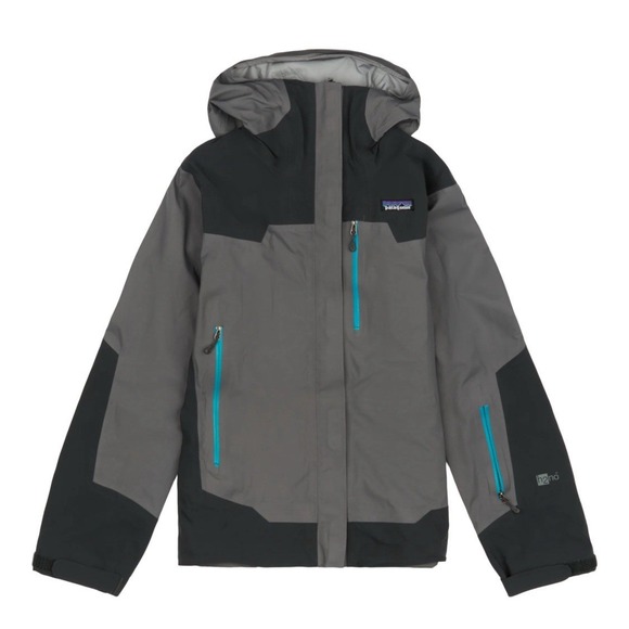 Patagonia Jackets & Blazers - Vintage Patagonia Shelter Stone Jacket Womens XS Grey H2NO Rain Shell Hooded P12